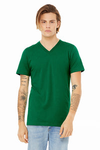 BELLA 3005 UNISEX JERSEY SHORT SLEEVE V-NECK TEE (XS - XL)