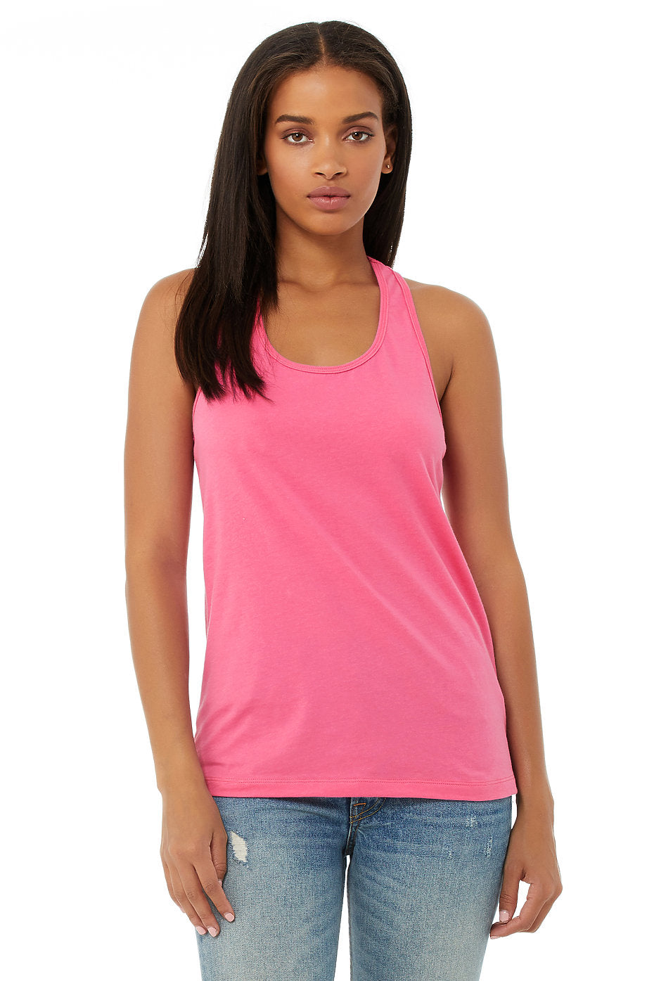 BELLA 6008 WOMEN'S JERSEY RACERBACK TANK
