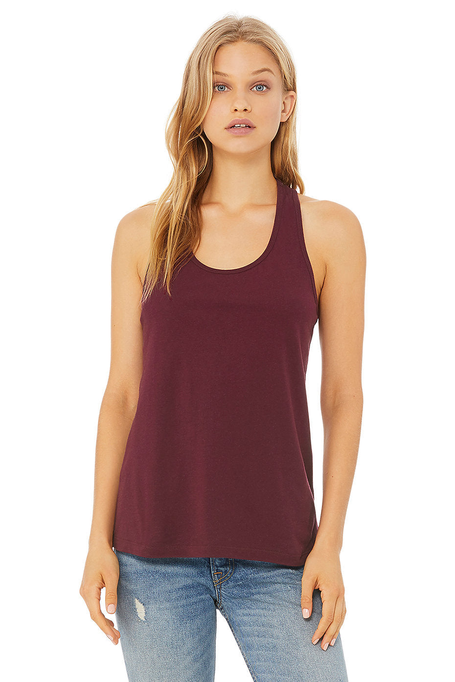 Sheer Rib Racerback Bella BELLA 6008 WOMEN'S JERSEY RACERBACK TANK – AVIVA WHOLESALE SAN ANTONIO