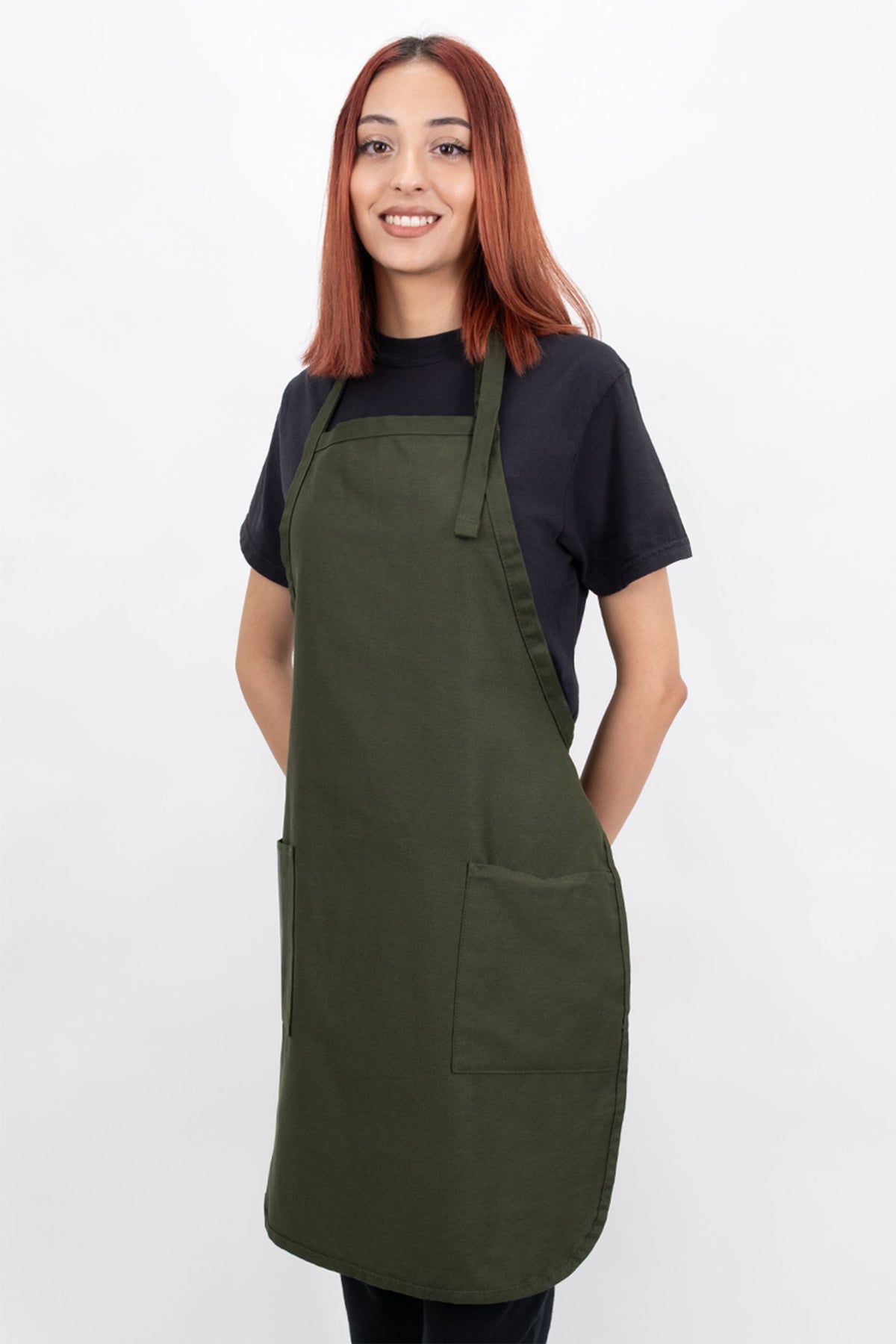 Laviva Sports™ Full Length Apron with 2 Patch Pockets