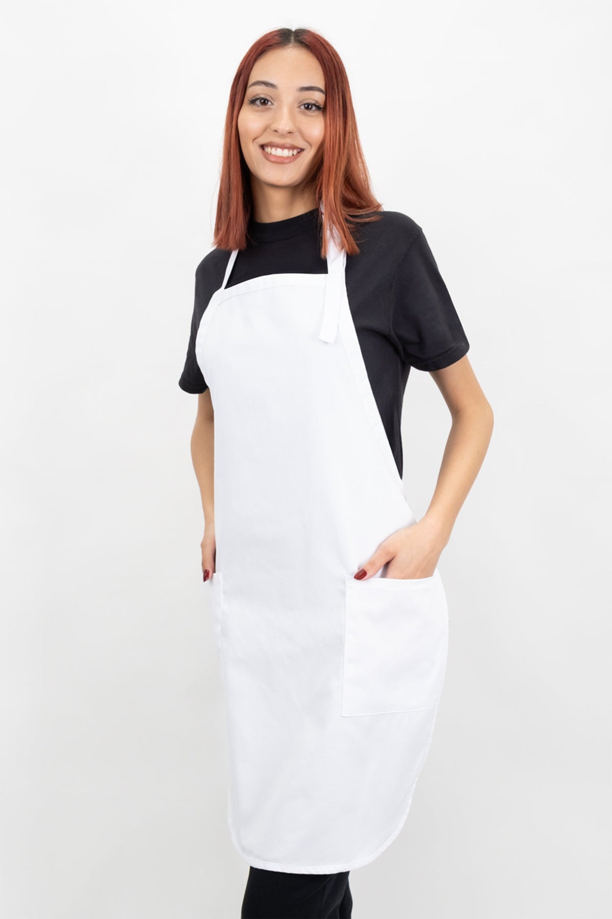 Laviva Sports™ Full Length Apron with 2 Patch Pockets
