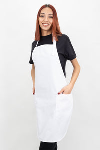 Laviva Sports™ Full Length Apron with 2 Patch Pockets