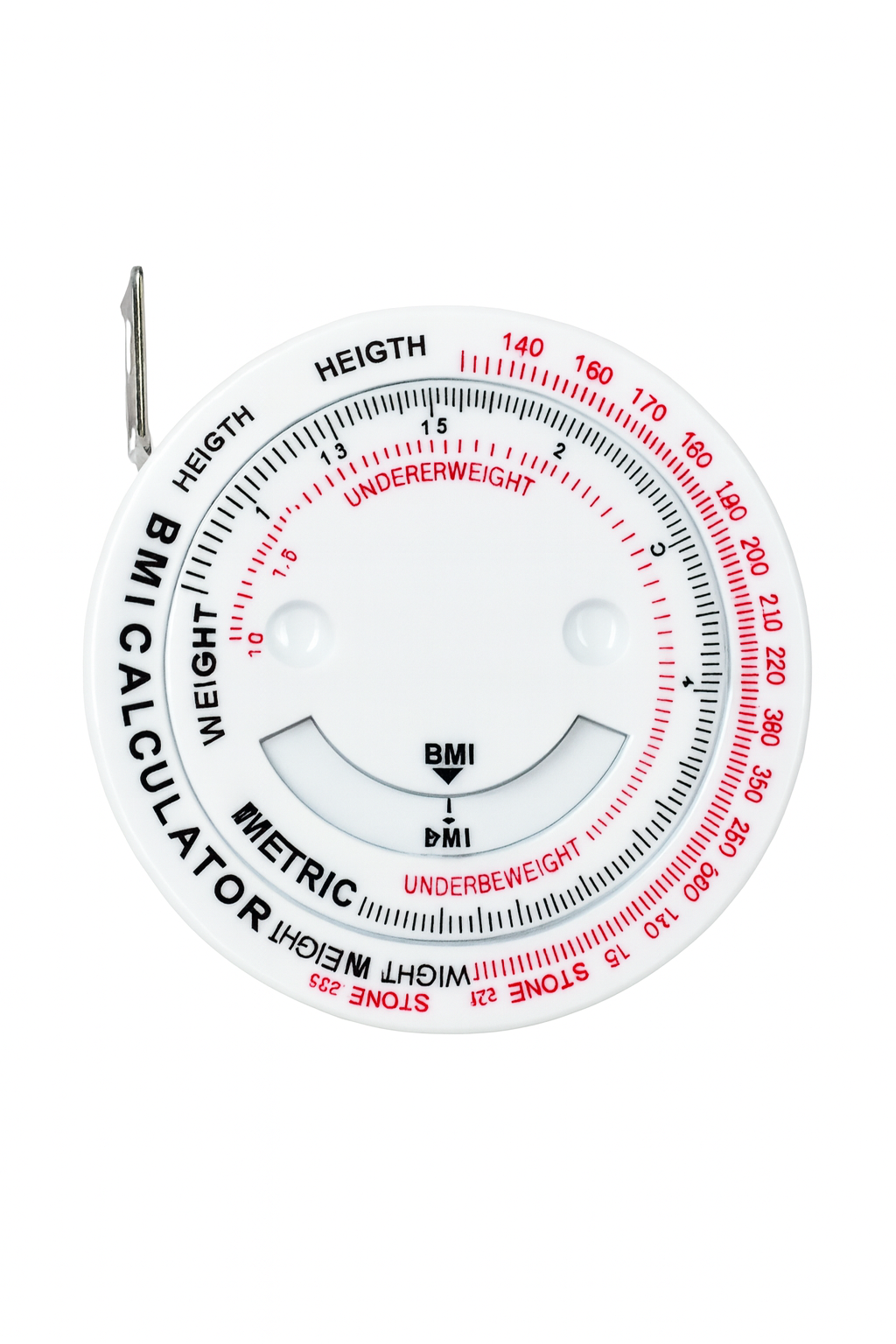BMI Calculator + Retractable Tape Measure – Compact Health Measurement Tool