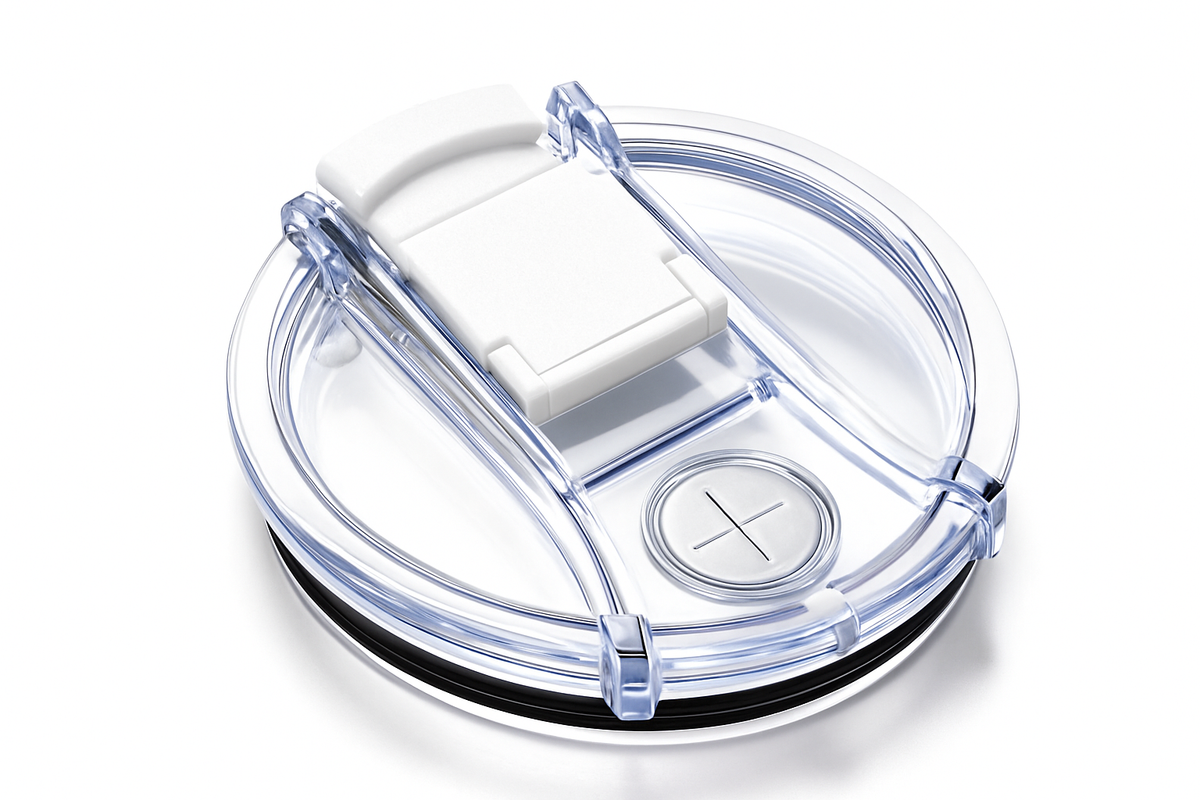 Clear Replacement Tumbler Lid – Sliding Closure | Fits 20 oz & 30 oz Tumblers