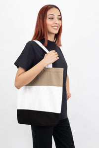 Color Block Tote Bag - Mix and Match