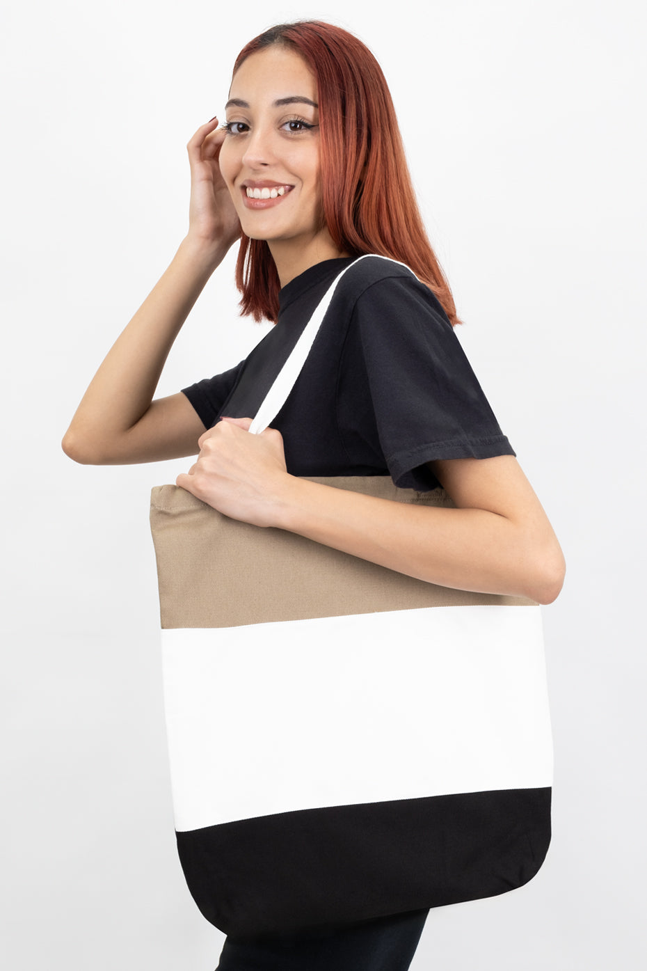 Color Block Tote Bag - Mix and Match