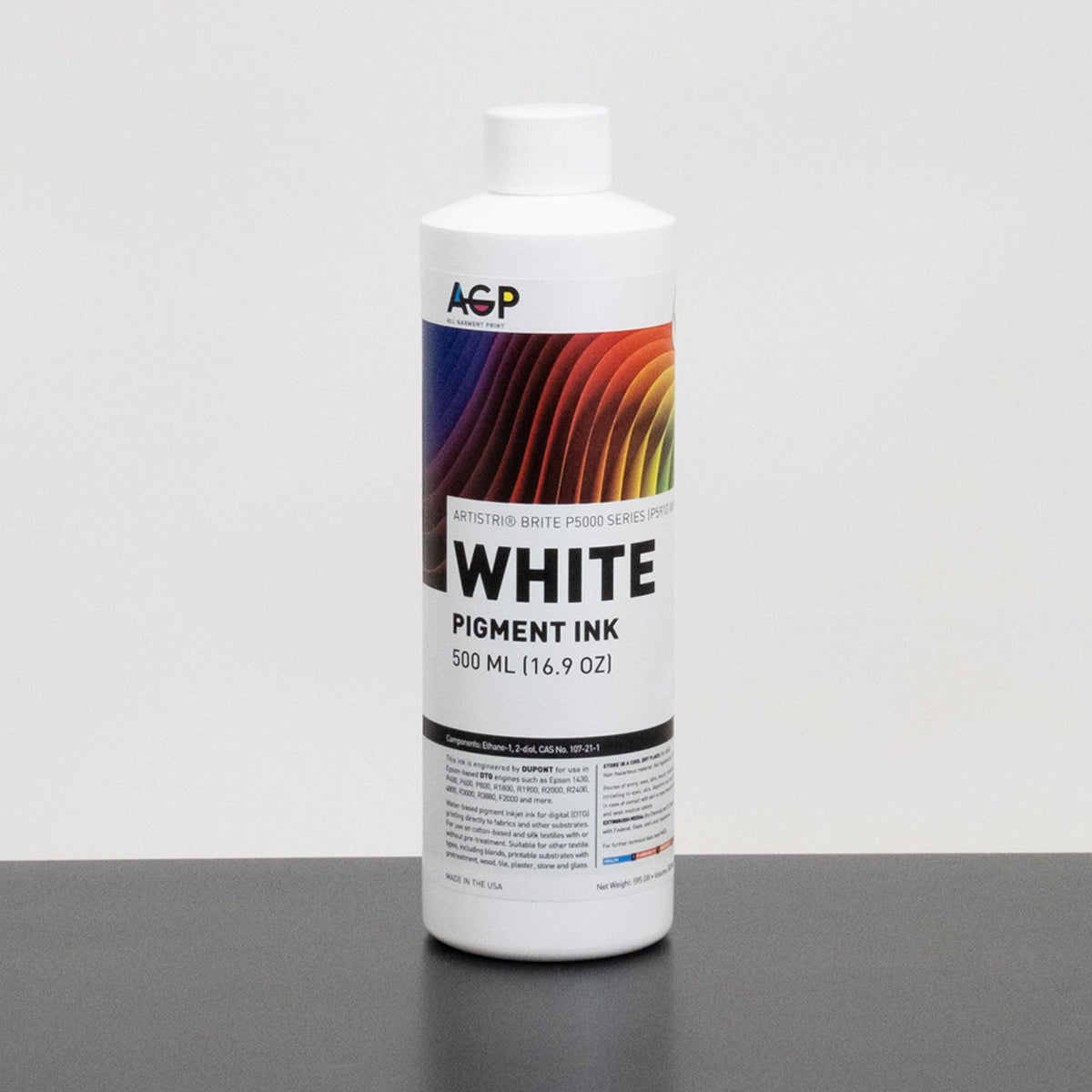 AGP – All Garment Print Wholesale DuPont Artistri Brite P5000 Series Bulk DTG Textile Ink for Epson