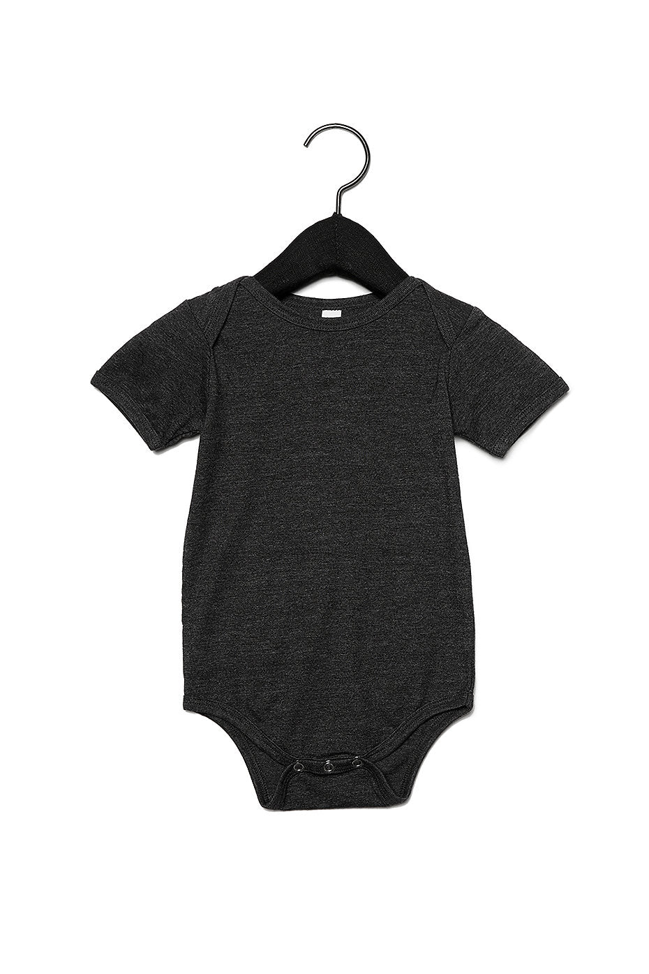 DARK GREY SHORT SLEEVE ONE PIECE BABY JERSEY