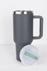 RoadSip Stainless Steel Tumbler with Handle and Sip 40 oz.