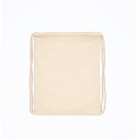 Drawstring Cotton/Canvas Backpack