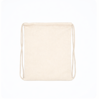 Drawstring Cotton/Canvas Backpack