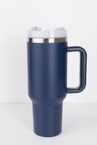 RoadSip Stainless Steel Tumbler with Handle and Sip 40 oz.