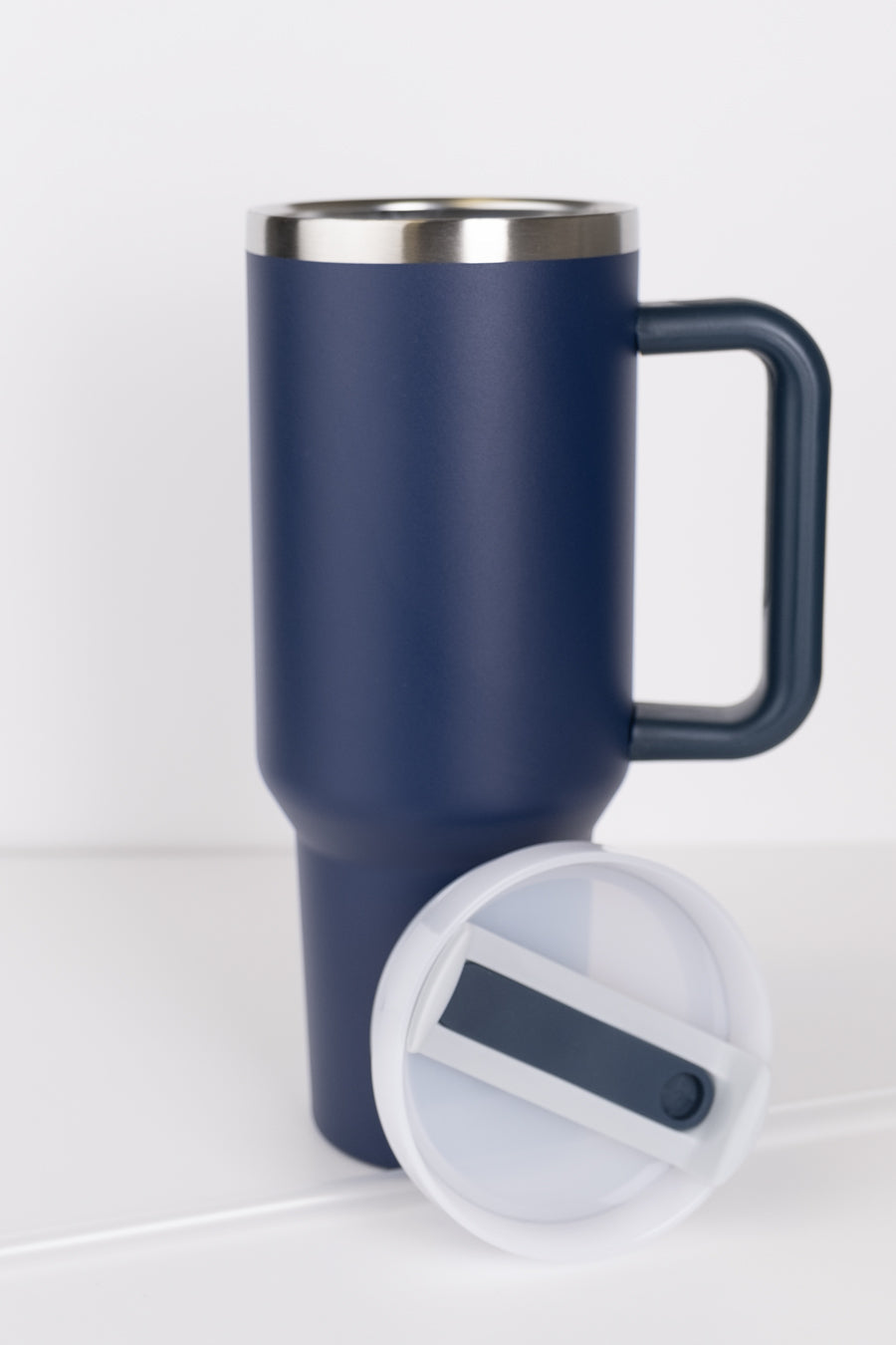 RoadSip Stainless Steel Tumbler with Handle and Sip 40 oz.