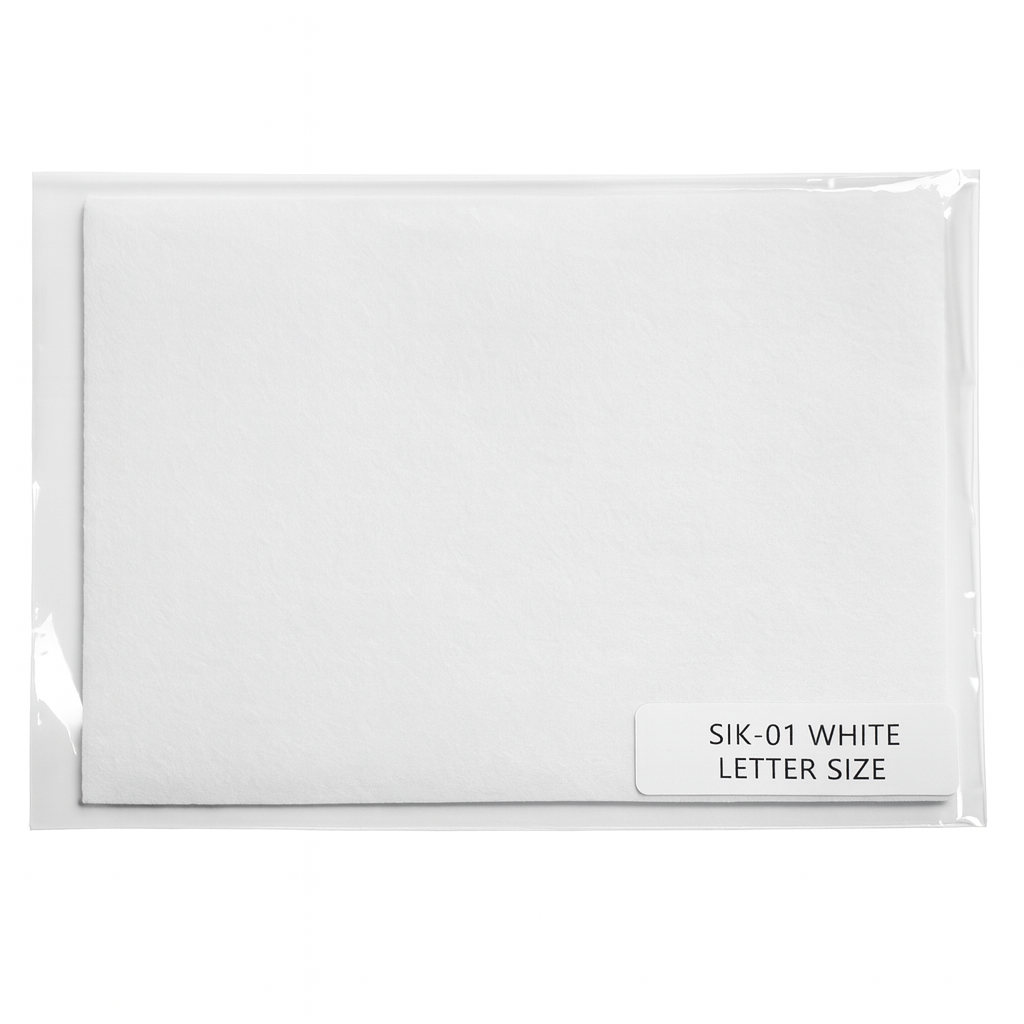 SIK-01 White Sublimation Fabric Sheet – Letter Size