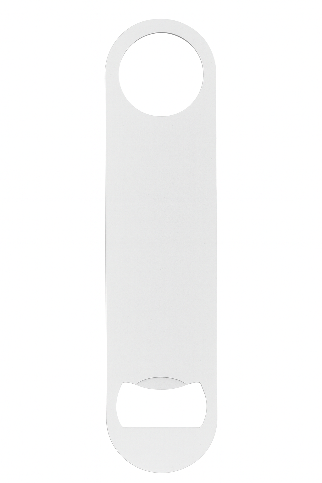 Sublimation Bottle Opener – White Metal (Flat Bar Style)