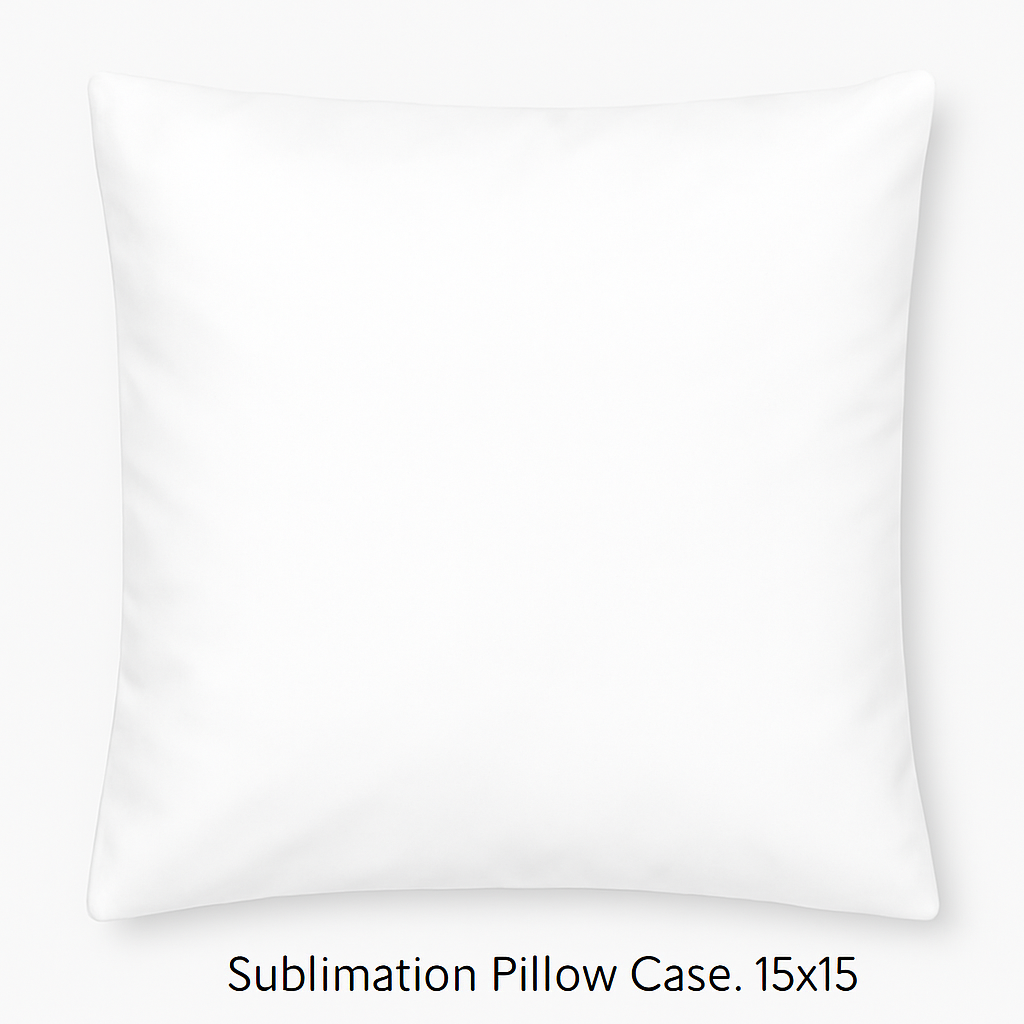White Polyester Pillow Case for Sublimation (15x15)