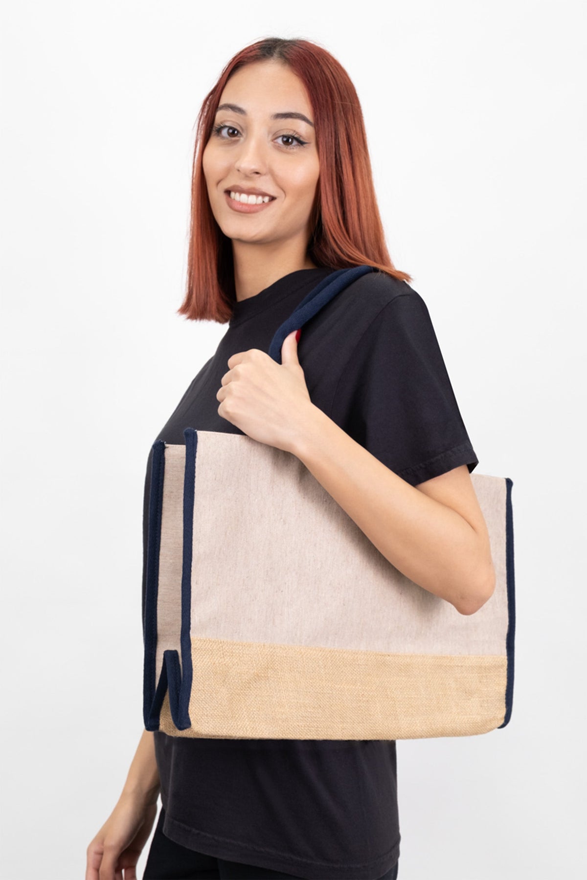 Trimmed Jute Tote Bag - Classy and Eco-Friendly