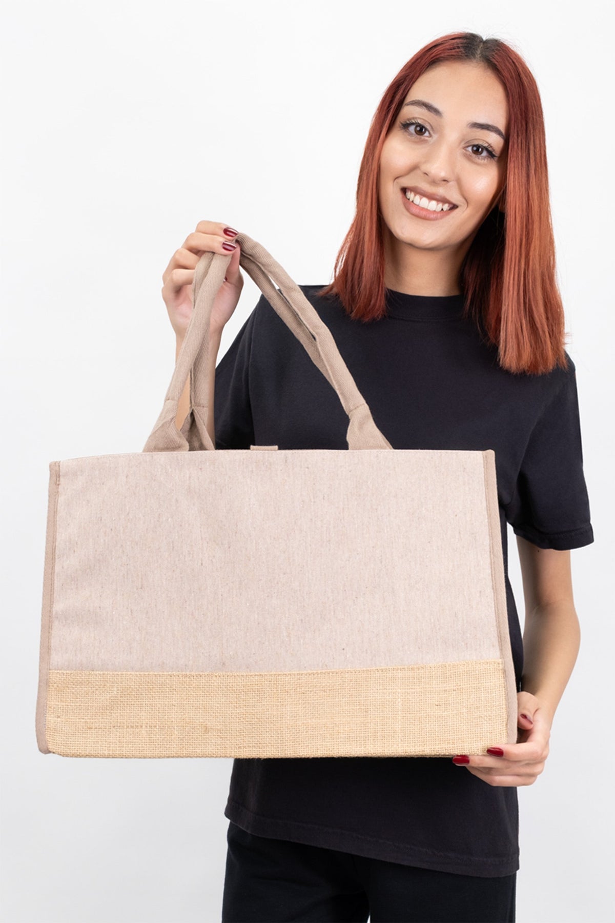 Trimmed Jute Tote Bag - Classy and Eco-Friendly