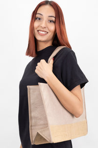 Trimmed Jute Tote Bag - Classy and Eco-Friendly