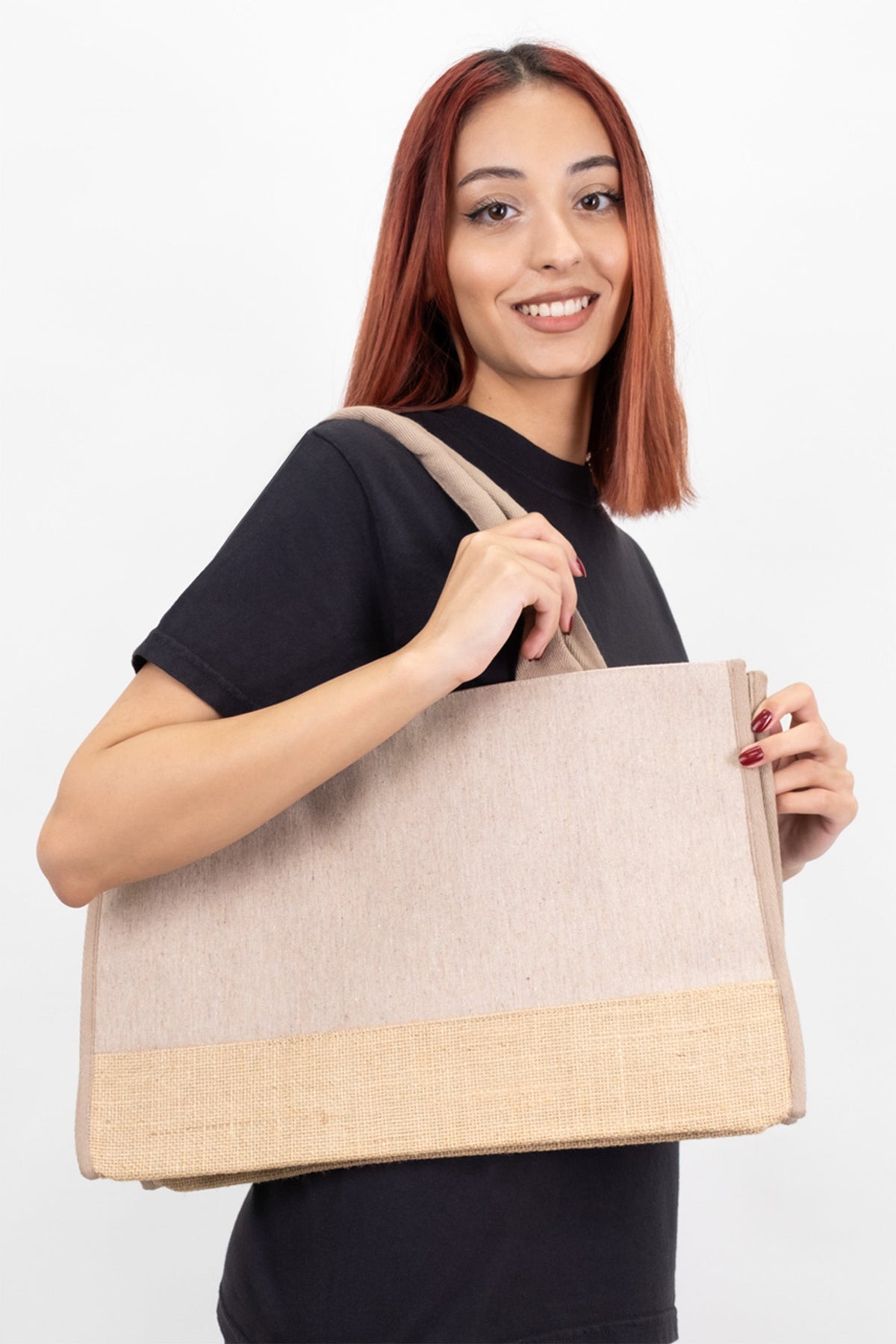 Trimmed Jute Tote Bag - Classy and Eco-Friendly