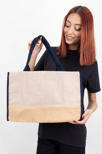 Trimmed Jute Tote Bag - Classy and Eco-Friendly