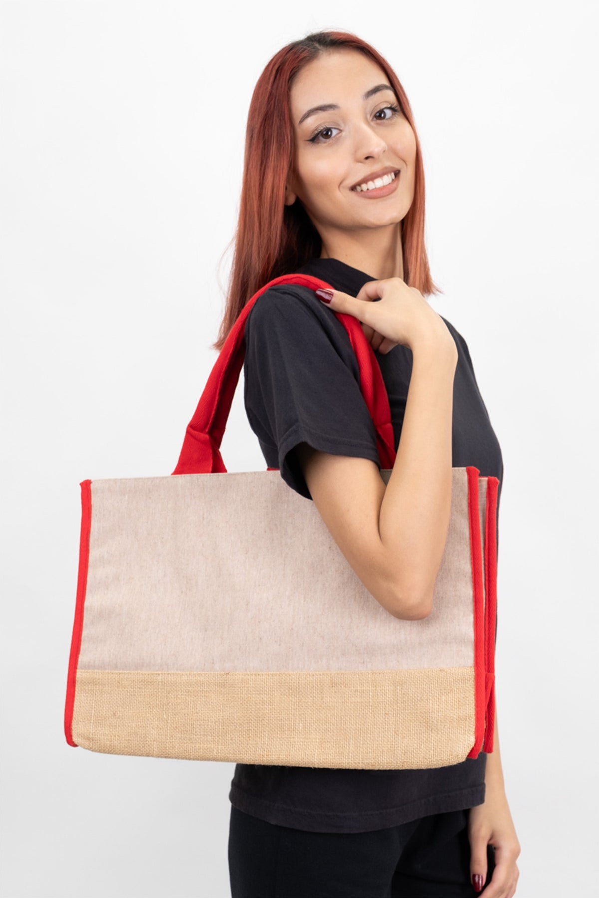 Trimmed Jute Tote Bag - Classy and Eco-Friendly