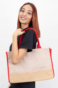 Trimmed Jute Tote Bag - Classy and Eco-Friendly