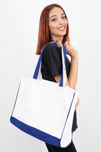 Trimmed Tote Bag - Sleek and Versatile