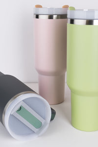 RoadSip Stainless Steel Tumbler with Handle and Sip 40 oz.