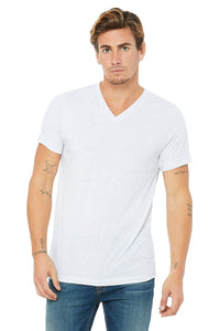 BELLA 3005 UNISEX JERSEY SHORT SLEEVE V-NECK TEE (XS - XL)