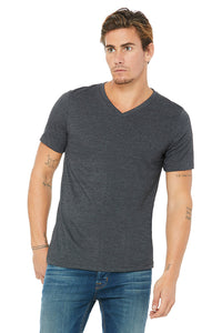 BELLA 3005 UNISEX JERSEY SHORT SLEEVE V-NECK TEE (XS - XL)