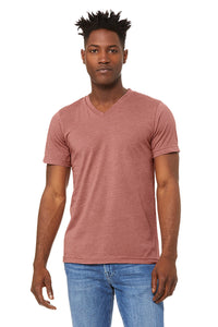 BELLA  3005 UNISEX JERSEY SHORT SLEEVE V-NECK TEE (2XL - 3XL)
