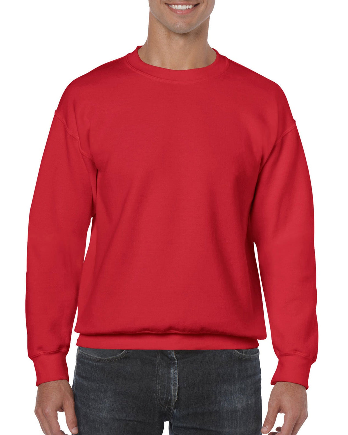 Red Adult Crewneck Sweatshirt