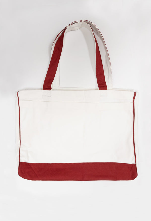 Trimmed Tote Bag - Sleek and Versatile
